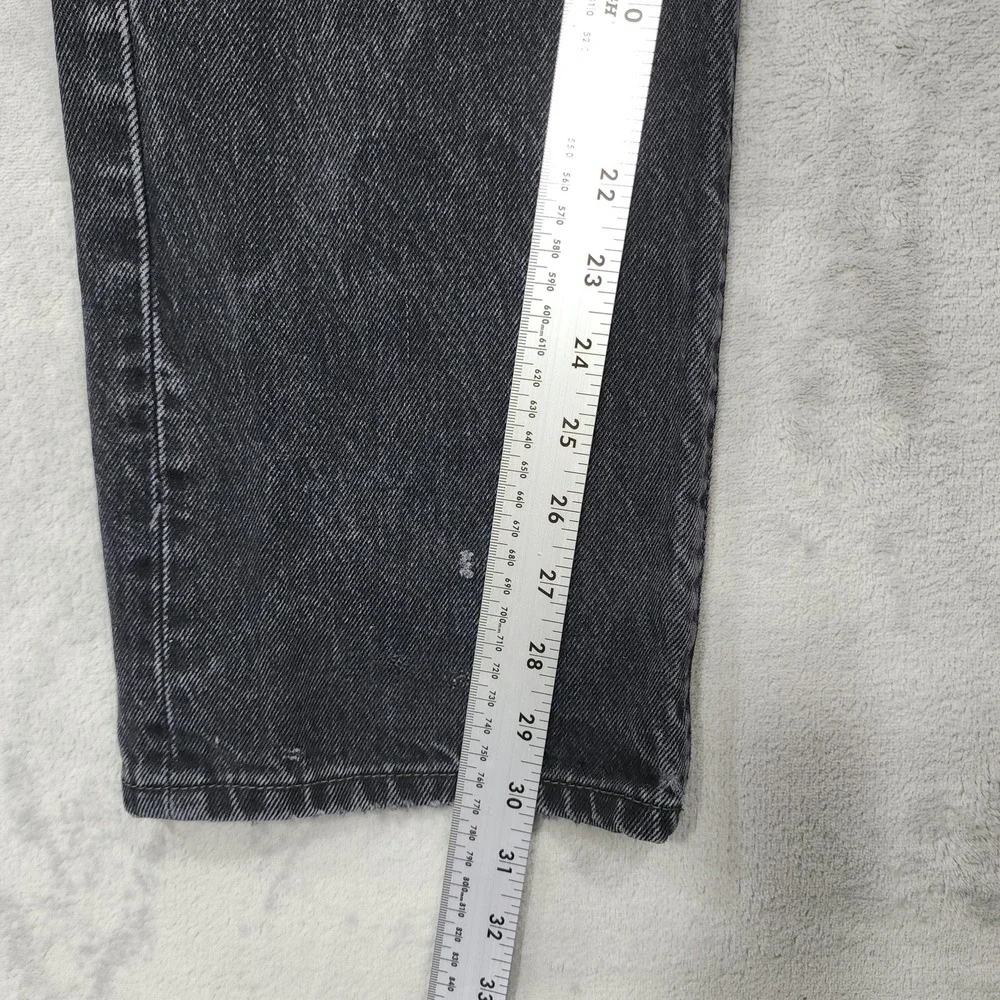 Levi's 501 Jeans Mens 32x30* Black Charcoal Wash Button Fly Straight Leg Denim